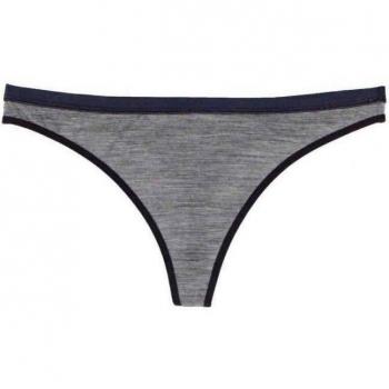 Icebreaker Siren - String Thong Gris Blizzard HTHR/Lunar Talla:extra-small