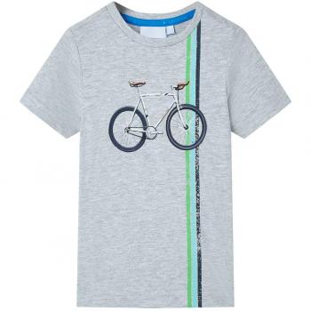 Camiseta de manga corta infantil gris 116