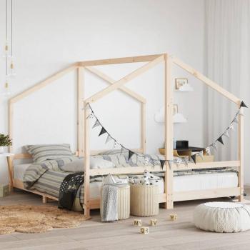 Estructura de cama para niños 2x(90x200) cm Madera maciza de pino Vidaxl Marrón