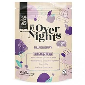 Copos de Avena Finos con Arándanos Deshidratados - Gachas de Avena Overnight 400 g