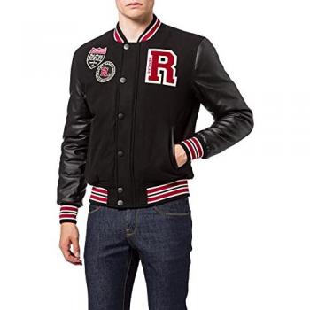 Chaqueta Benlee Francis, tipo: chaqueta, características: color negro y rojo, talla S, para hombre
