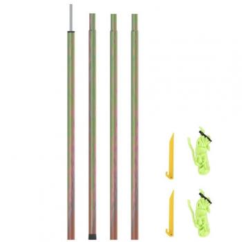 Poste de toldo de vela de acero galvanizado 250 cm