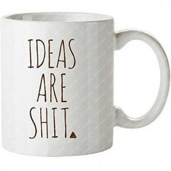 Ideas Are Shit Vaynerchuk Hustle Hustler Crushit Investing Entrepreneur Askgaryvee Gary Vaynerchuk Garyvee Personalized Coffee Cups Tea Mug by Hot Joye