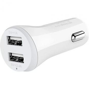 Ugreen Cargador de Coche con Doble USB 5V 2.4A y 1A para Teléfonos Inteligentes,Tabletas, iPhone 6, 6S, 6 Plus, iPad, Samsung Android Móviles y otros Dispositivos USB