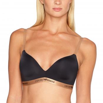 Emporio Armani Underwear 1639537a235, Sujetador Deportivo para Mujer, Negro