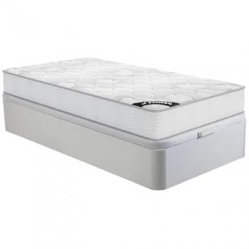 Conjunto somier arcón blanco + colchón de muelles ensacados 90 x 190 cm - SONGE de YSMÉE