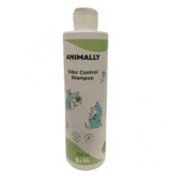 Animally - Champú neutralizador de malos olores para perros y gatos adultos 250ml, Champú antiolor y seborregulador, vegano, sin sulfatos y sin parabenos
