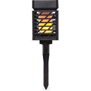 Greenice | Luz Jardín LED Solar IP65 Sensor Luz USB | Blanco Cálido
