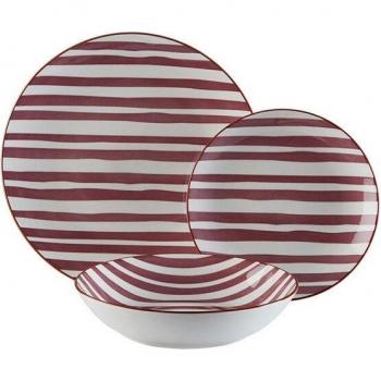 Set de Vajilla Versa Venecia 18 Piezas Marrón Porcelana