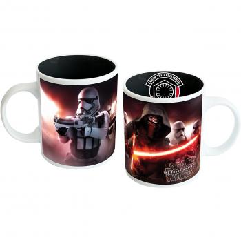 Joy Toy 99631 Star Wars Taza de cerámica, diseño de Kylo Ren y soldados imperiales, 320 ml, 9 x 12 x 10 cm, multicolor