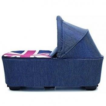 easywalker Mini Stroller Carrycot - Capazo, diseño Union Jack Denim