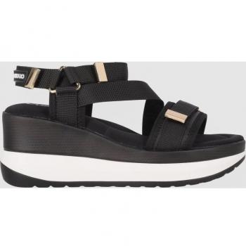 Sandalias de Cuña Chika10 Roco 04 - Color Negro - Para Mujer