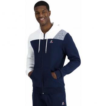 Le Coq Sportif Men's Full Zip Hoodie Saison 1 - Black/Marine