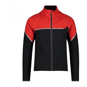 CMP Red and Black Softshell Jacket with Detachable Sleeves - L