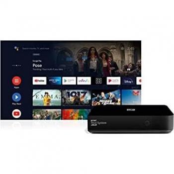 Decoder Digital Terrestre Android TV 4K Ultra HD T2 HEVC con Wi-Fi y Ethernet - TELE System UP T2 4K
