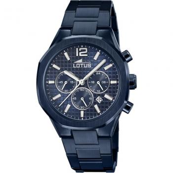 Reloj Lotus 18848/1 para Hombre, Colección Freedom, Esfera Azul, Caja de Acero Inoxidable 316L