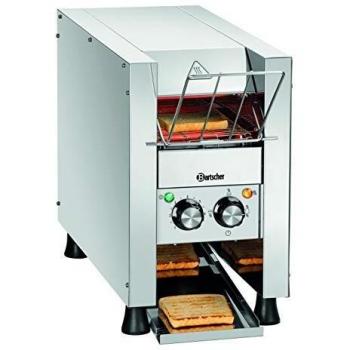 Tostadora de Cinta Mini-XS Bartscher - 1 kW - Acero Inoxidable - 90 Tostadas/hora