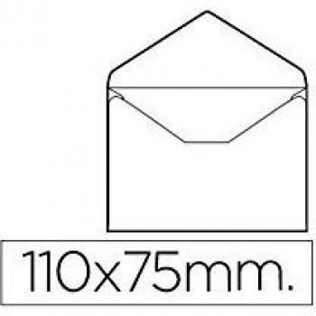 Liderpapel SB03 - Pack de 100 sobres tarjeta de visita, 70 x 110 mm, color blanco