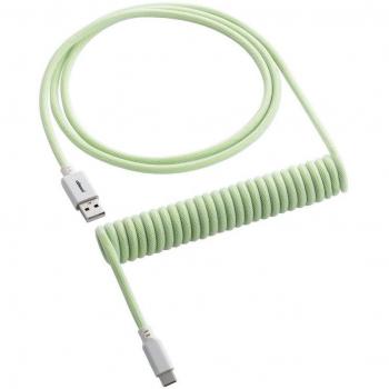 CableMod Classic Coiled Keyboard Cable USB-C to USB-A 150cm Lime Sorbet