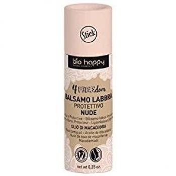 Bio Happy 4FREEdom Protective Lip Balm - Natural and Vegan Formula, 10 g