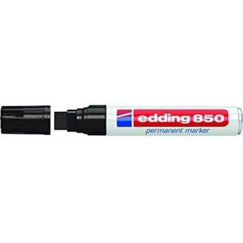 EDDING 850-01 - Rotulador Edding Marcador Permanente 850 Negro Punta Biselada 5-15 Mm