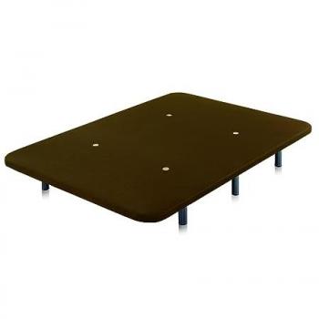Colchón Viscoelástico Core HR 90x190 cm con Base Tapizada Reforzada y Patas en Acabado Chocolate