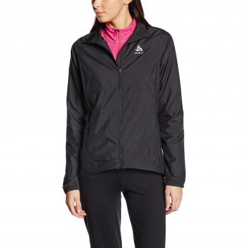 Odlo Chaqueta de Running Jacket Scutum, Mujer, Color Negro - Negro, tamaño XS