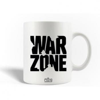 Taza de Cerámica Call of Duty Warzone 30cl Apta para Lavavajillas Blanca
