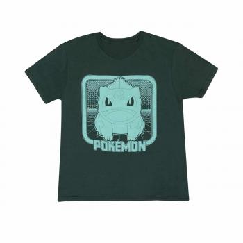Camiseta unisex de Pokémon Bulbasaur Retro Arcade verde oscuro para 12-13 años