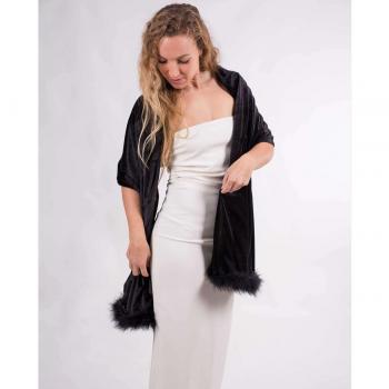Chal Fiesta Velvet Con Plumas MR complements