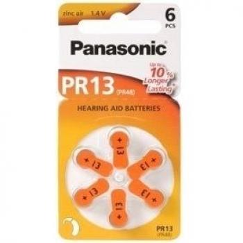 Panasonic PR13 puretone Batería - PR13 Batería: cinc puretone aire 250 mAh PR13H 1,4 V PZA13H PR48 13HPX 13AP 5,4 x 7,9 mm peso. 8 G