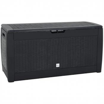 Anthracite Garden Storage Box 119x48x60 cm Polypropylene