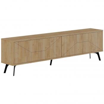 Mueble TV 4 puertas L180 cm marrón Dune Menzzo Cotecosy
