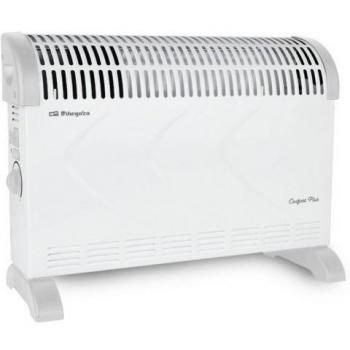 Orbegozo CV 2300 A Convector, 3 Niveles de Potencia, protección contra sobrecalentamiento, termostato Regulable, Asas de Transporte, 2000 W, 1 Liter, 44 Decibeles, Blanco