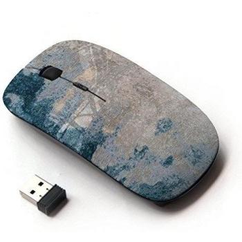 KOOLmouse [ Ratón óptico 2.4G inalámbrico ] [ Beige Textile Texture Pattern ]
