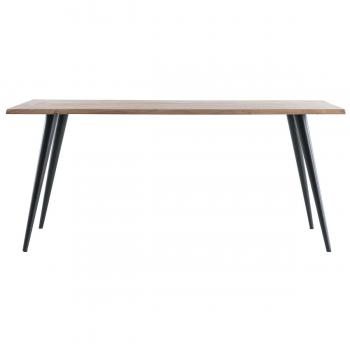 Mesa de comedor Miliboo EDGE en acacia y metal L175