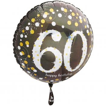 Amscan 3213201 - Globos de papel de aluminio para 60 cumpleaños , color/modelo surtido