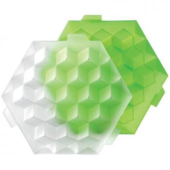 Lékué Ice Cube - Cubitera para cocktail, 19 cubos, color verde