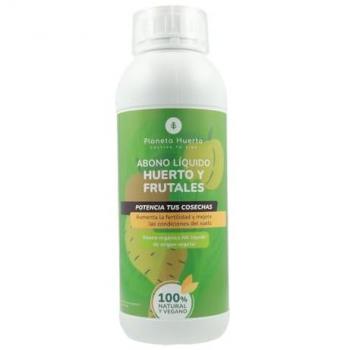 Abono Líquido Orgánico para Huertos y Frutales - Fertilizante Concentrado 1 Litro con Aporte Continuo de Nutrientes
