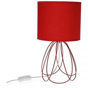 Lámpara de Mesa Mila Roja - Elegante y Moderna