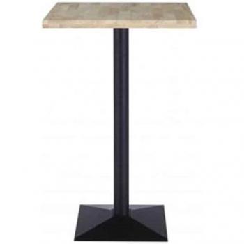 Mesa Alta Moss 60 x 60 cm Roble Nordish/Negro con envío gratuito y servicio de subida a domicilio incluido