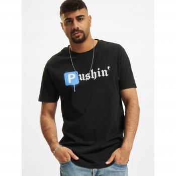 Mister Tee Men's Black Pushin P T-Shirt - Casual Regular Fit 100% Cotton