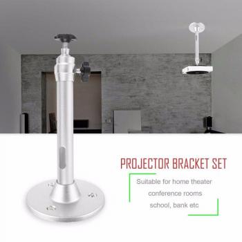 Soporte Universal Mini de Aleación de Aluminio para Proyector LCD DLP, Rotación 360 Grados, Montaje en Pared y Techo, Soporte Metálico