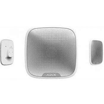 Sirena Exterior Inalámbrica Ajax StreetSiren - Sonido Regulable de 85 a 113 dB, Color Blanco, Antivandálica, IP54