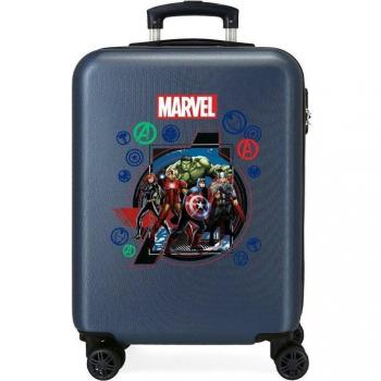 Maleta de Cabina Infantil Marvel Los Vengadores On the Warpath Rígida Azul 35L