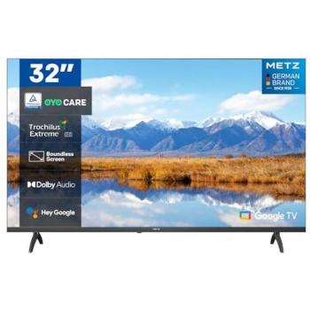Smart TV Metz 32 HD LED 2K con Google TV, Dolby Audio, HDR 10 y Control por Voz