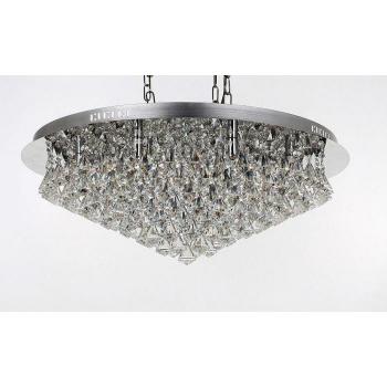 Plafón de diseño Parma Chrome 12 bombillas 26cm, cromado, 12 luces