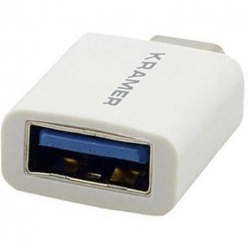 Kramer Electronics AD-USB31/CAE Adaptador de Género USB-C a USB-A Blanco