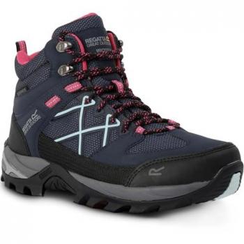 Regatta Women's Waterproof Samaris III Walking Boots - Navy/Pink/Aqua, Size: UK 8