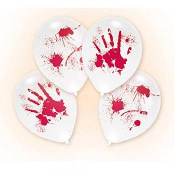 Amscan 9901843 Bloody Hands - Globo LED de látex, 28 cm